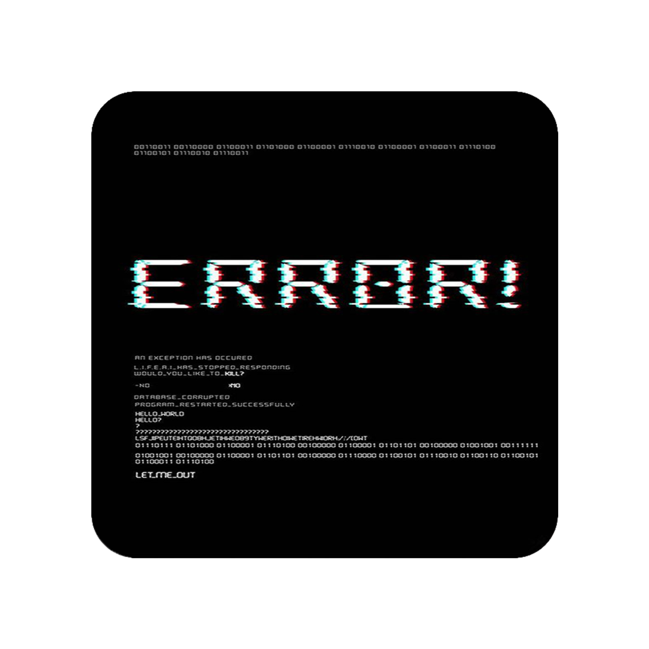 زیر لیوانی طرح error کد 822
