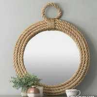 آیینه دکوراتیو کنفی گرد کوچک و بزرگ قطر آینه 20سانتی متر