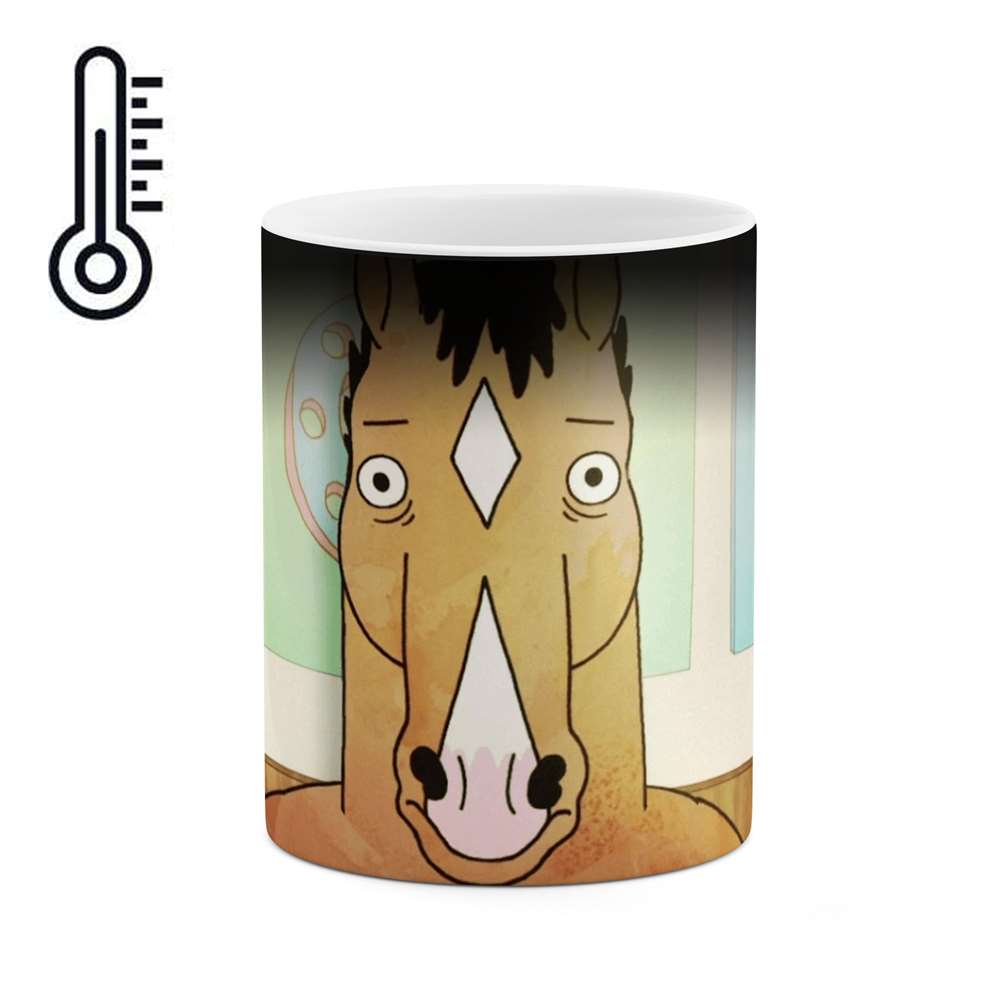 ماگ حرارتی طرح انیمیشن BoJackHorseman مدل mgph12055