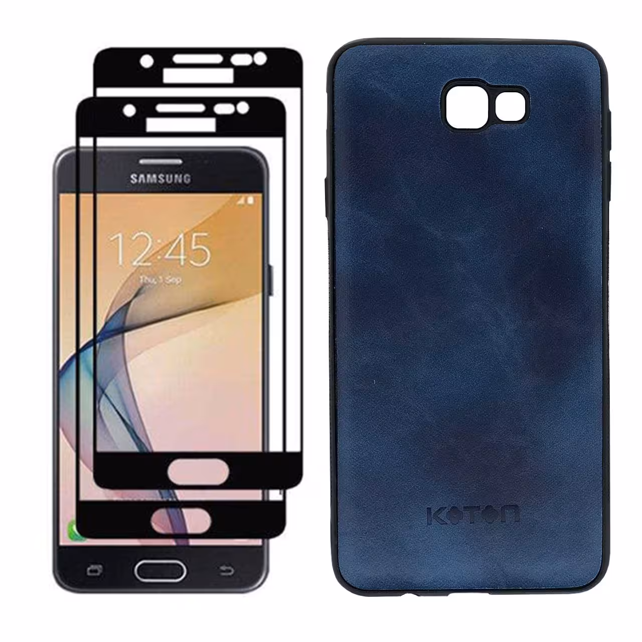 کاور مدل IBI9_2K مناسب برای گوشی موبایل سامسونگ Galaxy J7 Prime به همراه محافظ صفحه نمایش بسته دو عددی