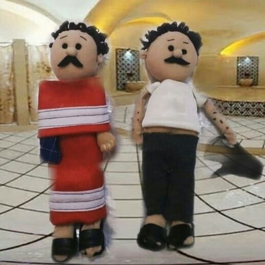 عروسک نشانگر درب دستشویی و حمام در بسته دو عددی