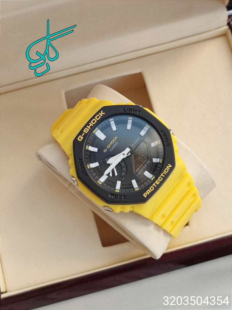 خرید ساعت جی شاک های‌کپی درجه یک دو زمانه کرنومتردار آلارم دار و تقویم دار کد 1915647 - ردگل