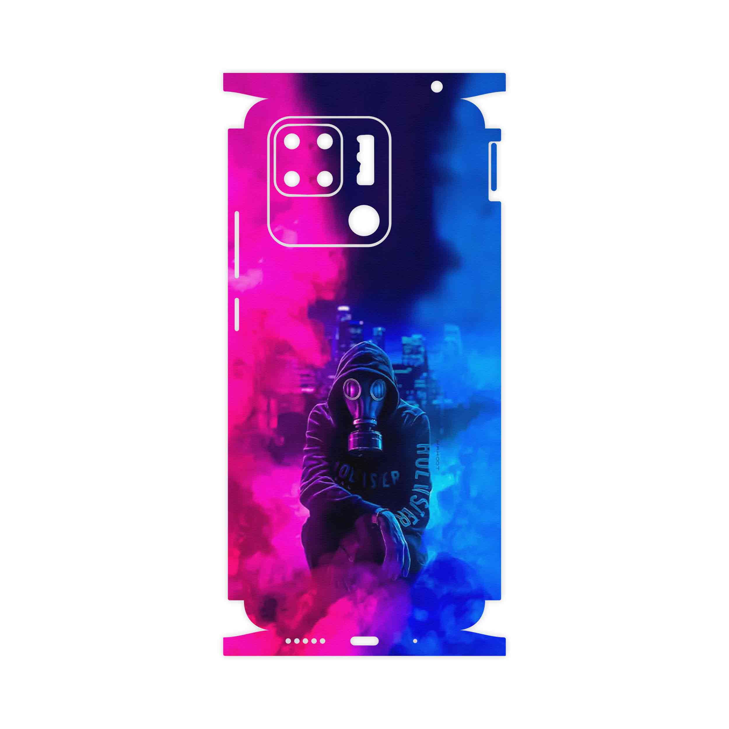 برچسب پوششی ماهوت مدل Smoke Rainbow Digital Art 2-FullSkin مناسب برای گوشی موبایل شیائومی Redmi 10C