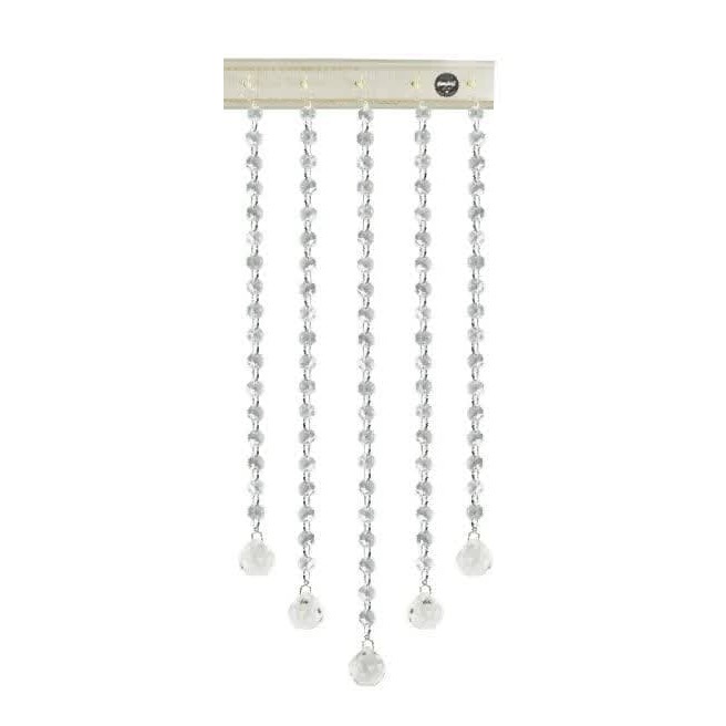  پرده ریشه ای آریا کریستال مدل خوشه ای سایز 25x50 سانتی متر