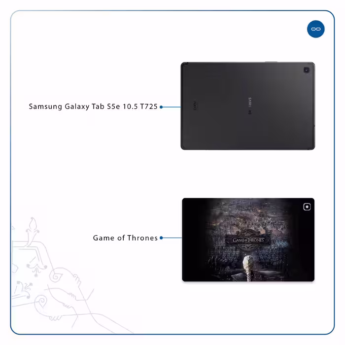 برچسب پوششی ماهوت مدل Game of Thrones مناسب برای تبلت سامسونگ Galaxy Tab S5e 10.5 2019 T725