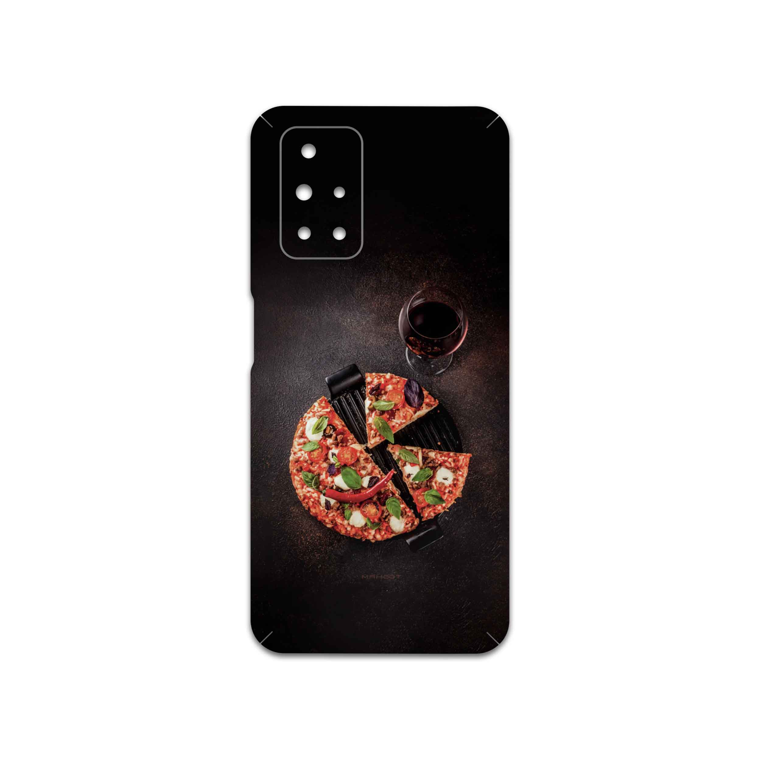 برچسب پوششی ماهوت مدل Pizza مناسب برای گوشی موبایل شیائومی Redmi 10 Prime