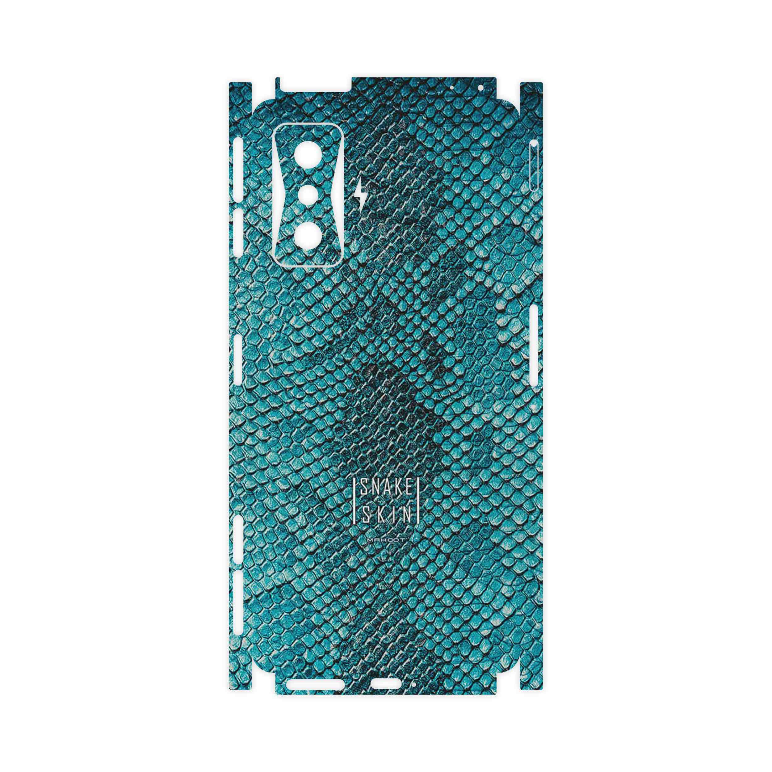 برچسب پوششی ماهوت مدل Blue Snake Skin-FullSkin مناسب برای گوشی موبایل شیائومی Poco F4 GT 5G