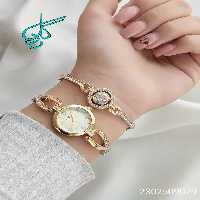 خرید ست ساعت و دستبند زنانه طرح جدید رنگ ثابت کد 1815248 - ردگل