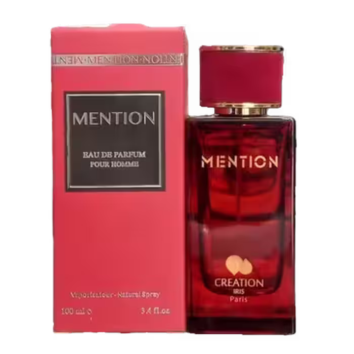 ادکلن (زریوس روژ) Mention 100ml برند کریشن