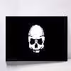 تابلو مدل skull black minimalism کد F-17003