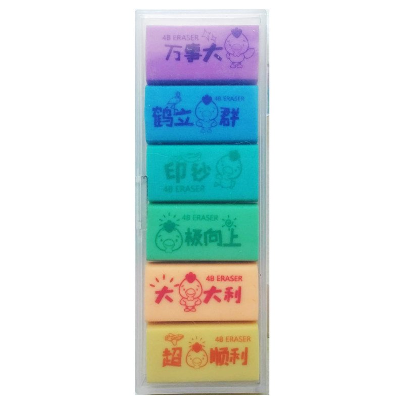 پاک کن مدل خروس مجموعه 6 عددی

