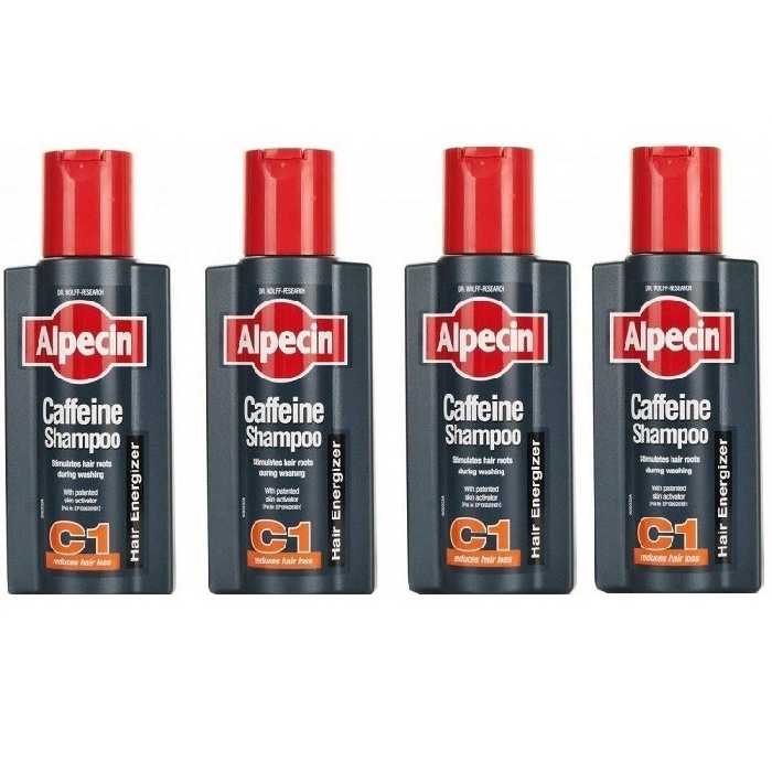شامپو مو آلپسین مدل Caffeine C1 حجم 250 میلی لیتر مجموعه 4 عددی