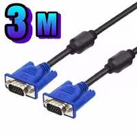 کابل VGA  مدل AAA به طول 3  متر  ضد خمیدگی و  گره خوردگی پشتیبانی با روزولوشن FULL HD