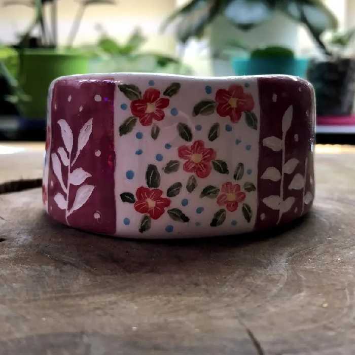 پیاله سرامیکی ، ظرف سرامیکی دستساز ، کاملا مصرفی ، قابل استفاده در مایکروویو و ماشین ظرف شویی 