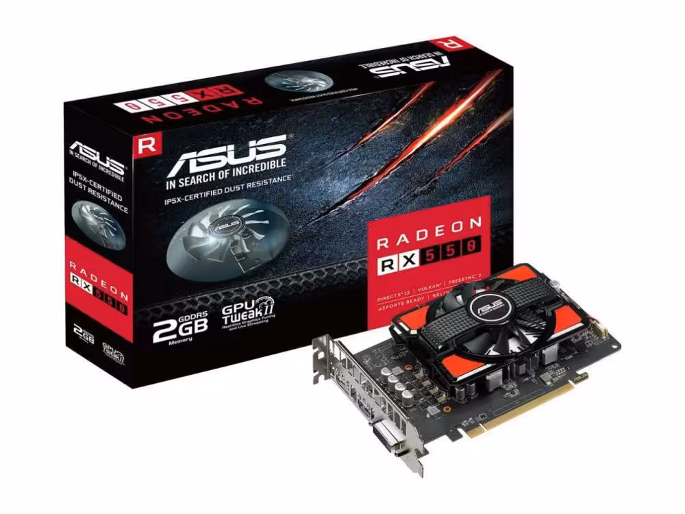 کارت گرافیک ایسوس RX550-2G