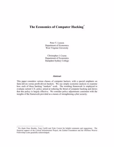 خرید و دانلود نسخه کامل کتاب The Economics of Computer Hacking