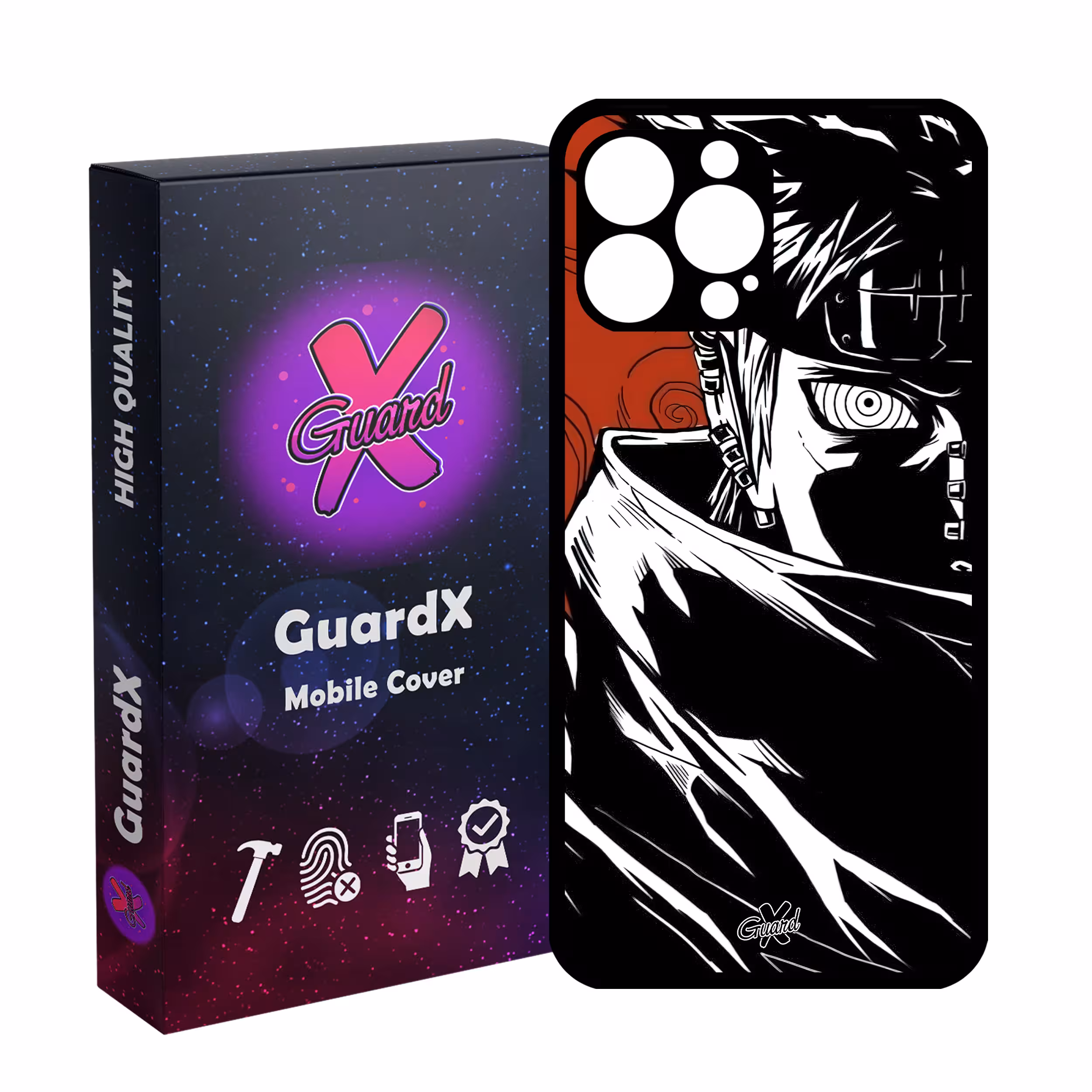 کاور گارد ایکس طرح Pain Anime مدل Glass10551 مناسب برای گوشی موبایل اپل iPhone 13 Pro Max