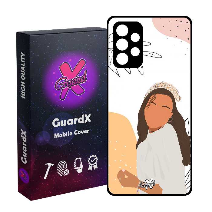 کاور گارد ایکس طرح دختر مدل Glass10367 مناسب برای گوشی موبایل سامسونگ Galaxy A13 4G