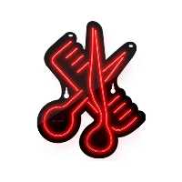 چراغ دیواری نئون دیزاین طرح Barber-BL_RD