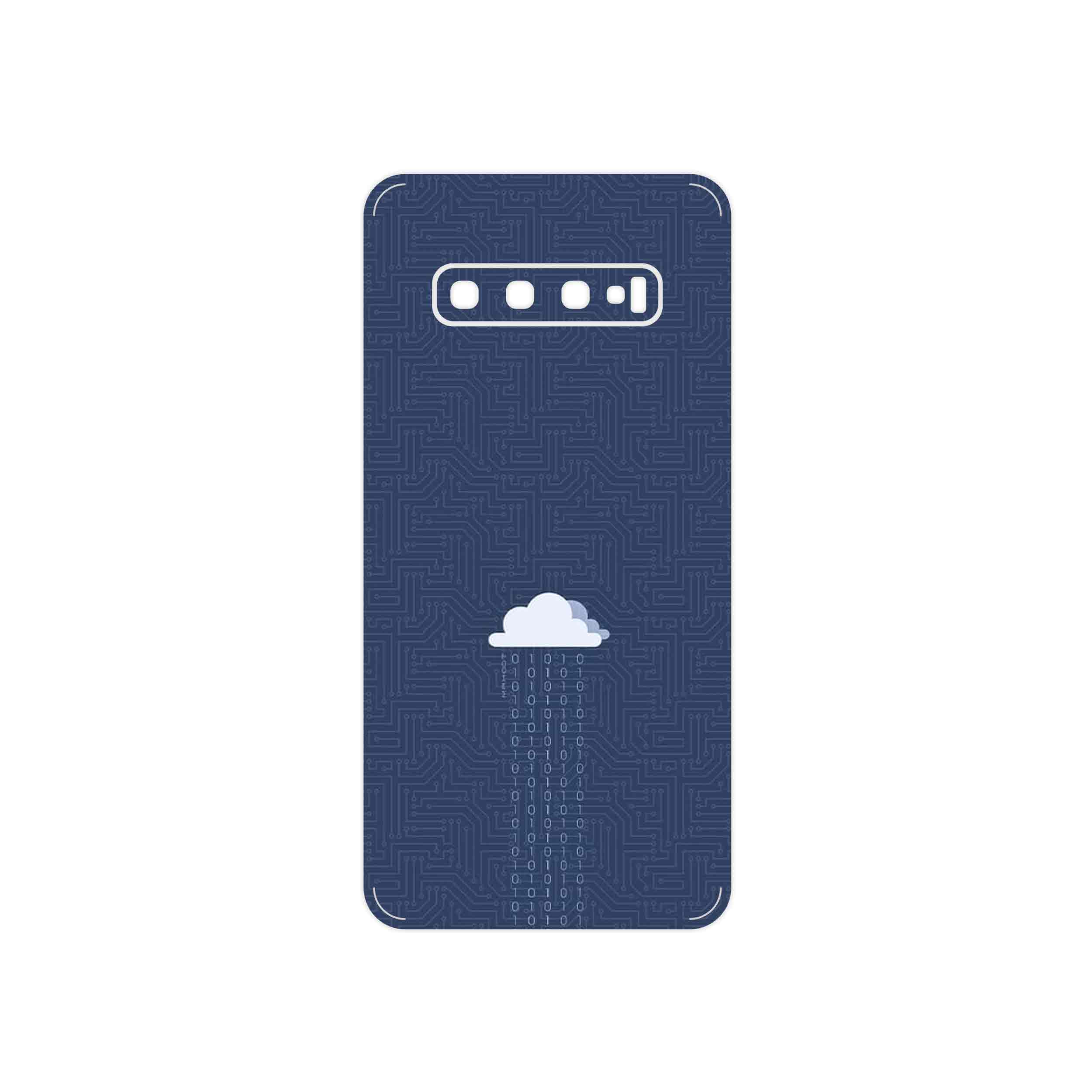 برچسب پوششی ماهوت مدل Minimal Data Cloud مناسب برای گوشی موبایل سامسونگ Galaxy S10