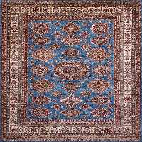 گلیم درجه1 ماندگار ابعاد متنوع زمینه گلیم آبی قهوه ای کد (1b)1097 | گلیم کیفیت ضد حساسیت