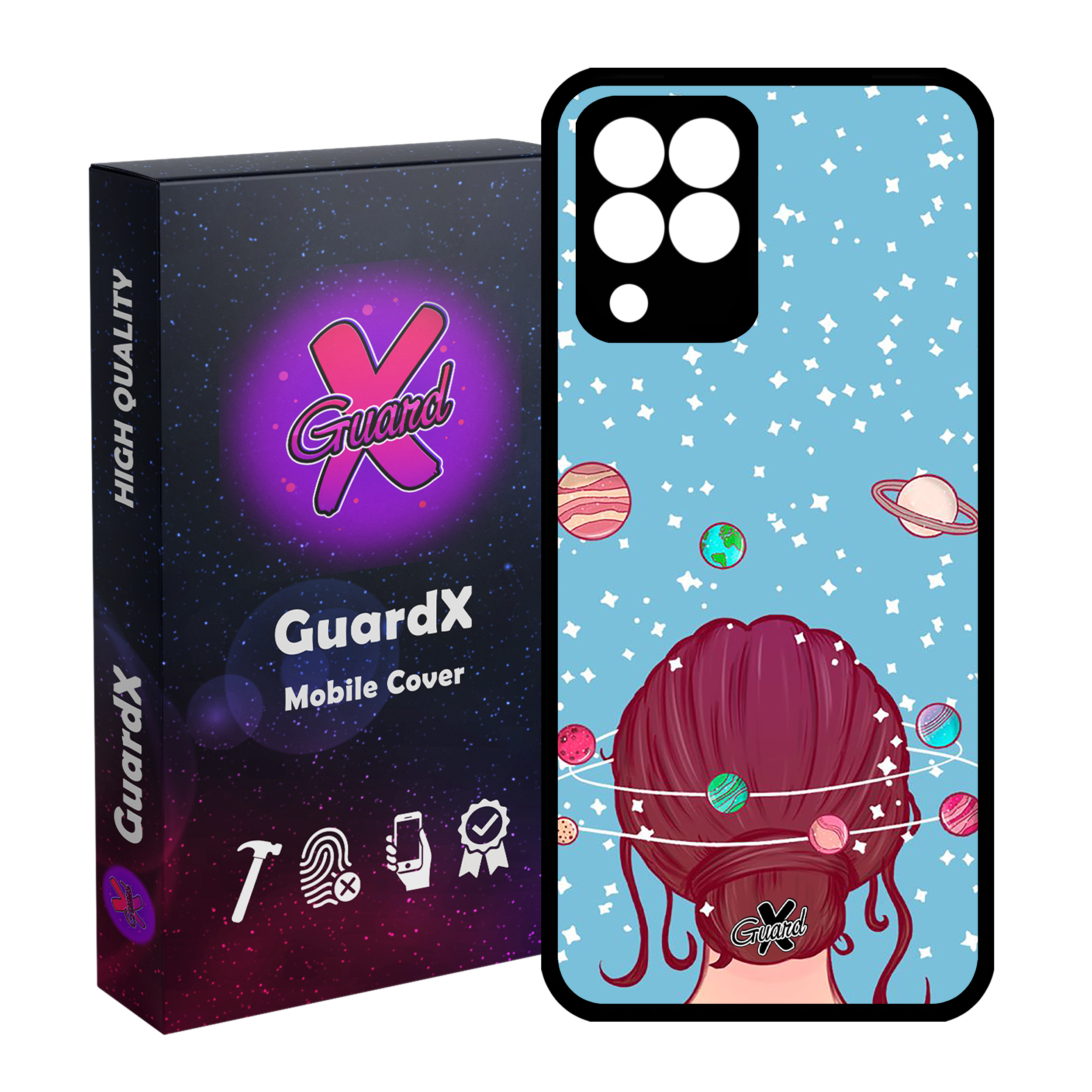 کاور گارد ایکس طرح Girl مدل Glass10211 مناسب برای گوشی موبایل سامسونگ Galaxy M33/M33 5G