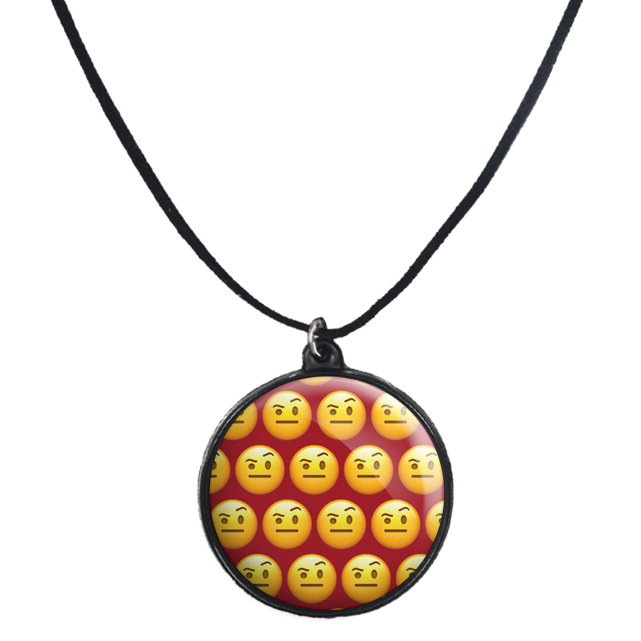 گردنبند پرمانه طرح ایموجی کد pmb.31510 مدل دو طرفه