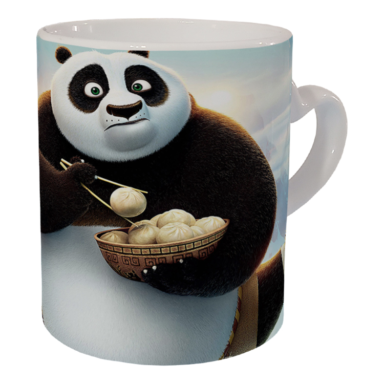 ماگ مدل دسته قلبی طرح پاندا کنگ فو کار کد 13