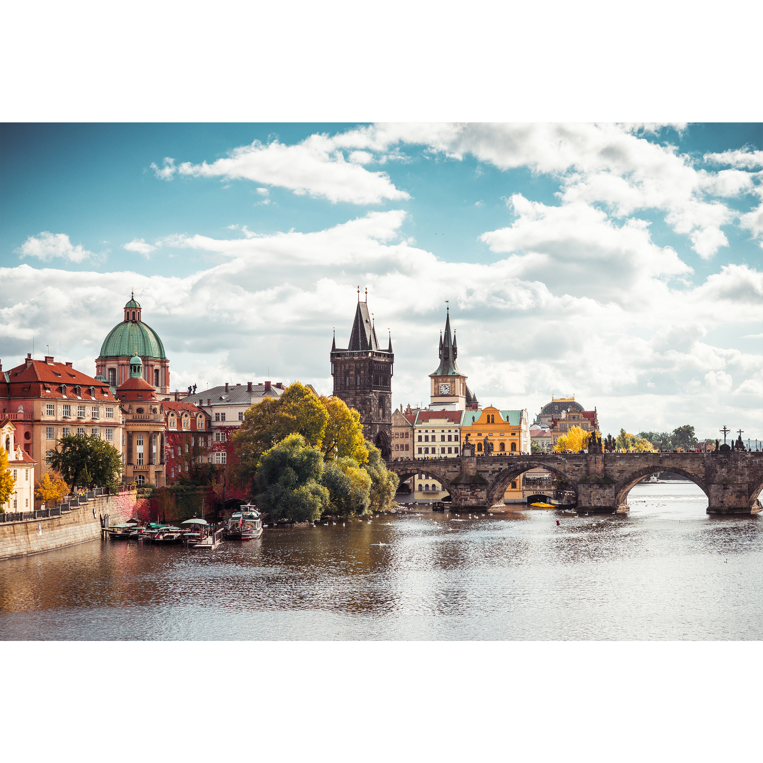 تابلو شاسی طرح منظره قلعه پراگ مدل T1139