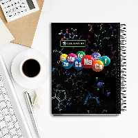 دفتر مشق 150 برگ تیما مدل شیمی | چاوه