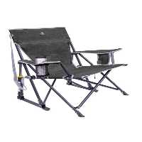 صندلی کمپ خاکستری کمپینگ اردوگاه تاشو کیک برگ دار با کمک فنر GCI Outdoor