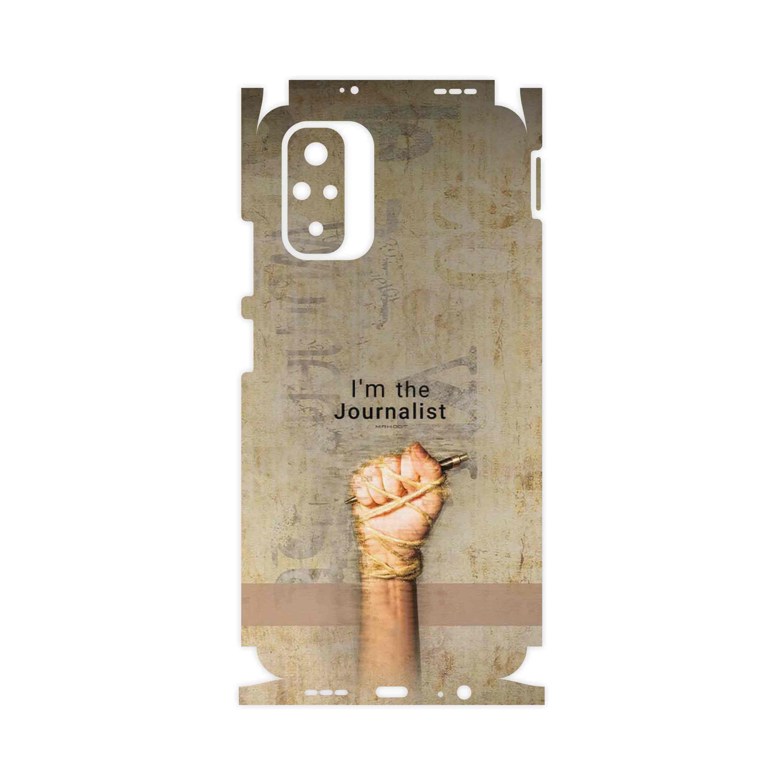 برچسب پوششی ماهوت مدل Journalist-FullSkin مناسب برای گوشی موبایل شیائومی Redmi Note 10s