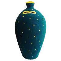 قلک سفالی مدل خال خالی کد 07