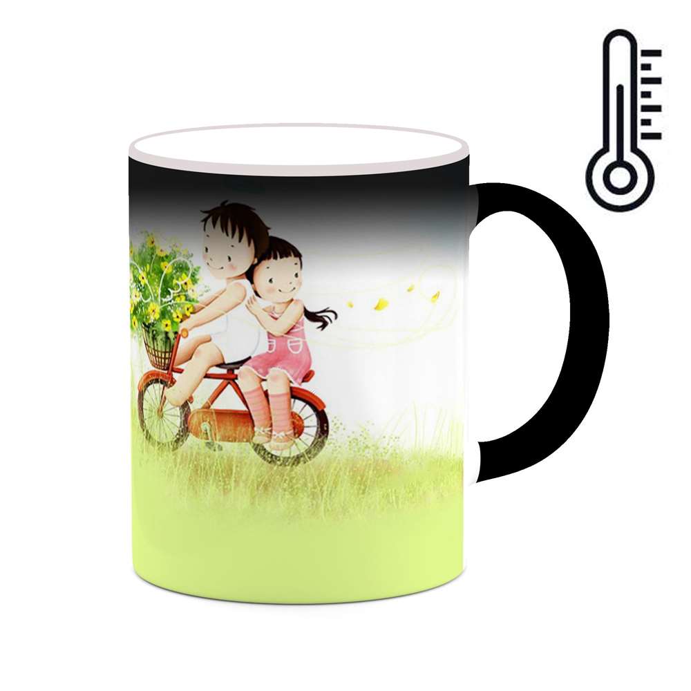 ماگ حرارتی کاکتی طرح عاشقانه مدل mgh20812