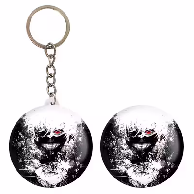 پیکسل خندالو مدل کانکی کن انیمه توکیو غول Tokyo Ghoul کد 11897 به همراه جاکلیدی