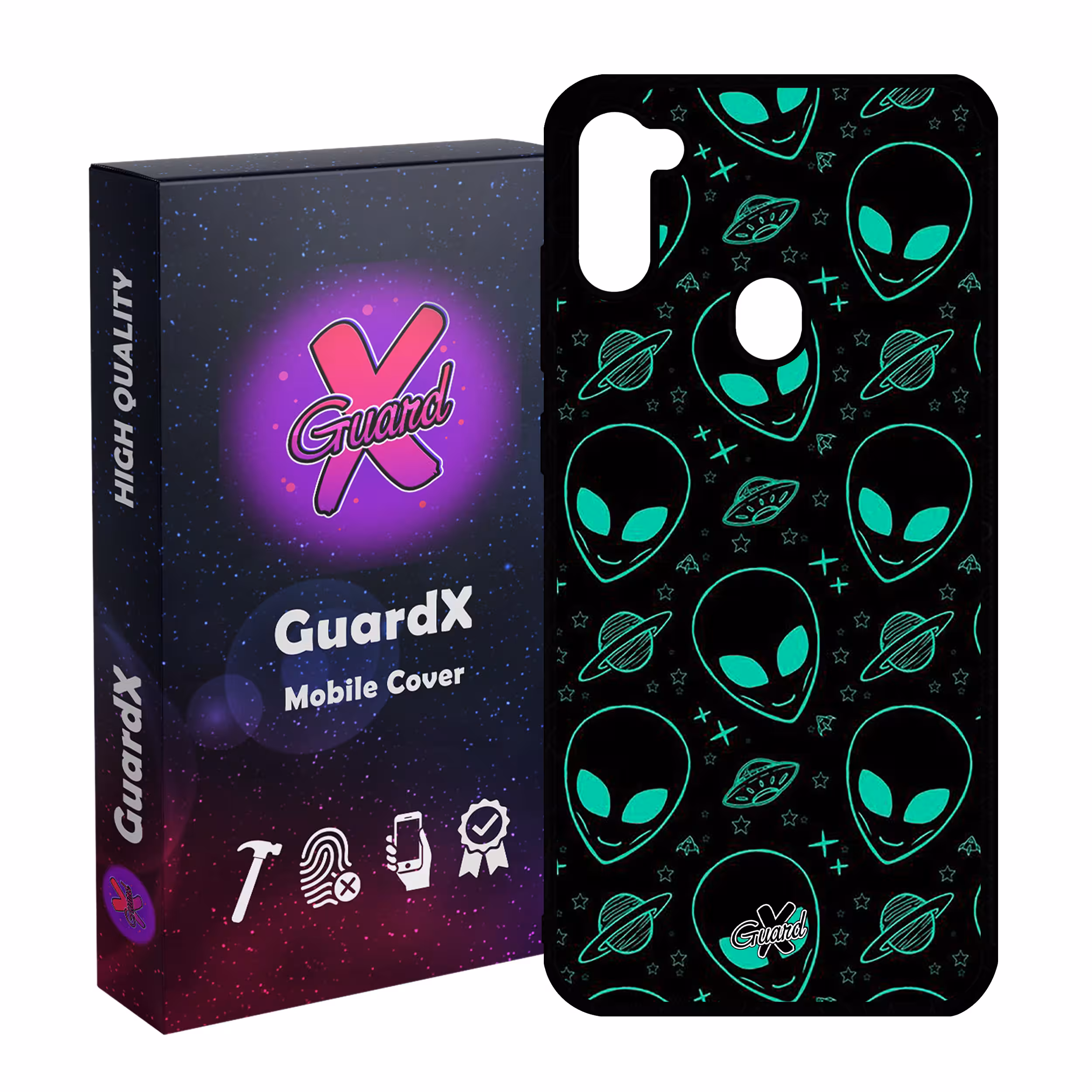 کاور گارد ایکس طرح Alien مدل Glass10200 مناسب برای گوشی موبایل سامسونگ Galaxy A11 / M11