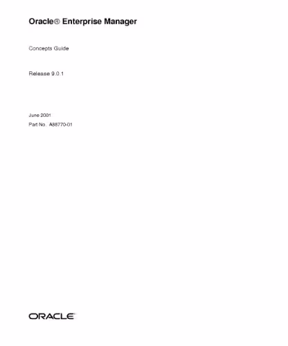 خرید و دانلود نسخه کامل کتاب Oracle Enterprise Manager. Concepts Guide (Part No. A88770-01) (Release 9.0.1)