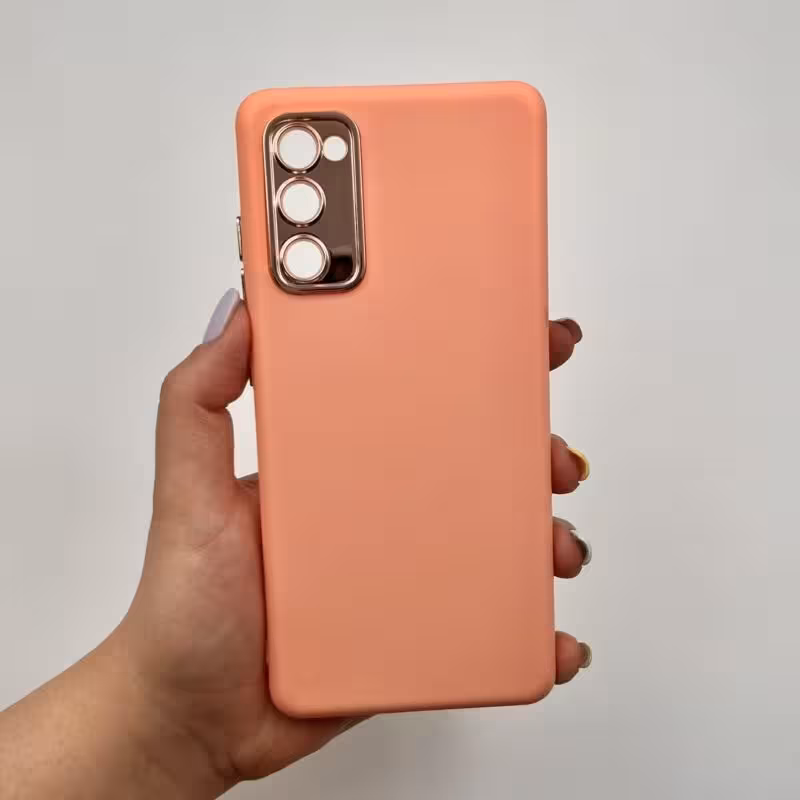 قاب گوشی Galaxy S20 FE سامسونگ متال کیس سیلیکونی رنگ صورتی کد 45381