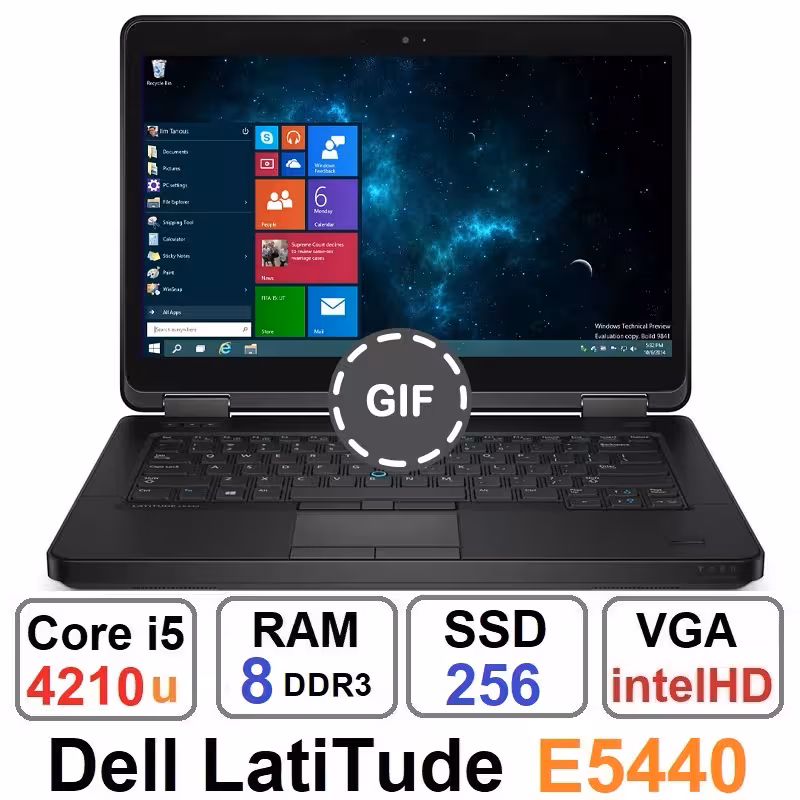 لپ تاپ دل Dell Latitude E5440 Core i5 4210u رم8و256