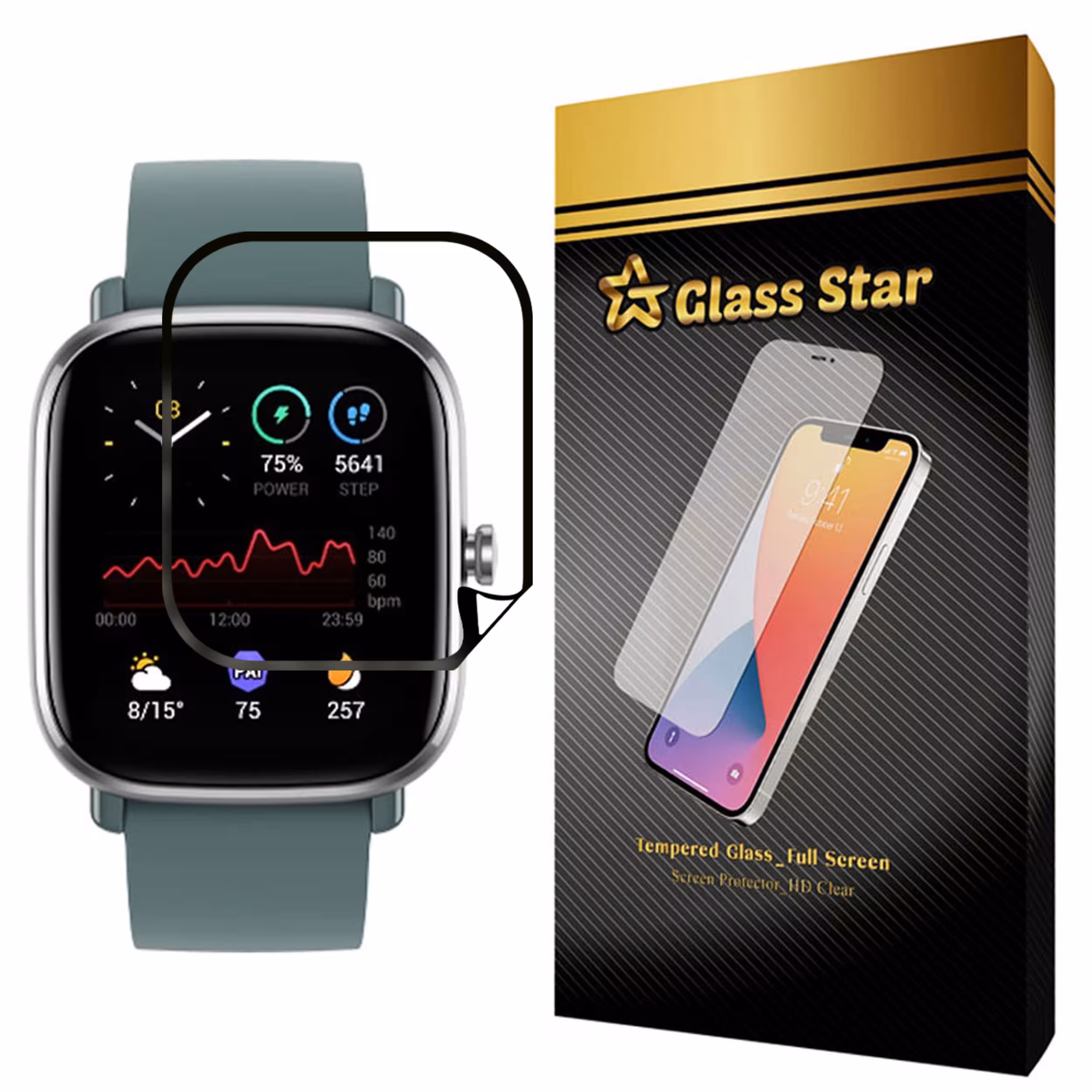 محافظ صفحه نمایش گلس استار مدل PMGA-Glass مناسب برای ساعت هوشمند شیائومی Amazfit GTS 2 Mini