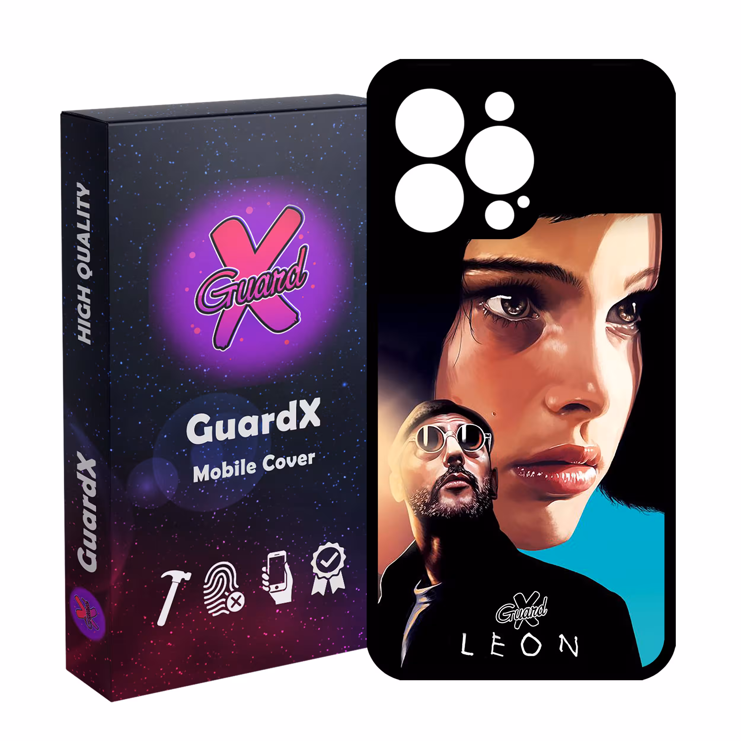 کاور گارد ایکس طرح Leon مدل Glass10322 مناسب برای گوشی موبایل اپل iPhone 13 Pro