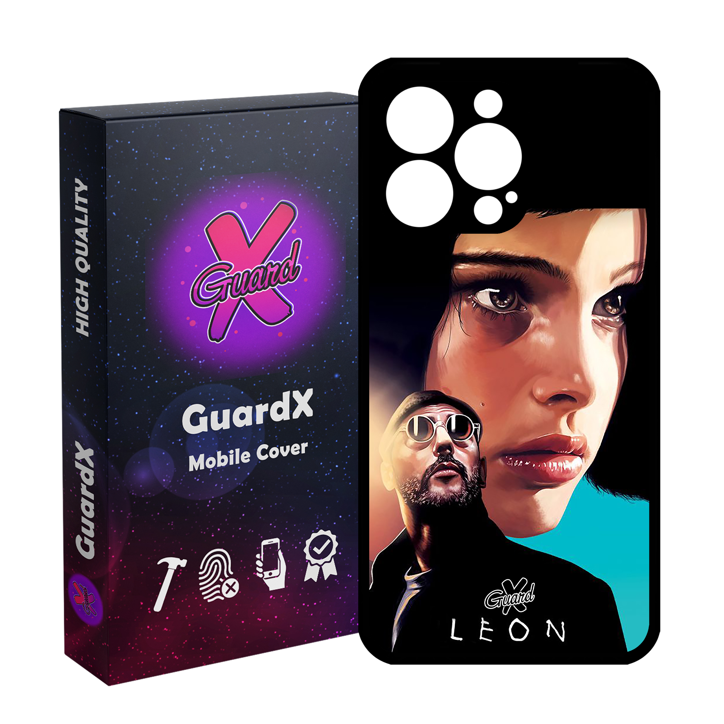 کاور گارد ایکس طرح Leon مدل Glass10322 مناسب برای گوشی موبایل اپل iPhone 13 Pro