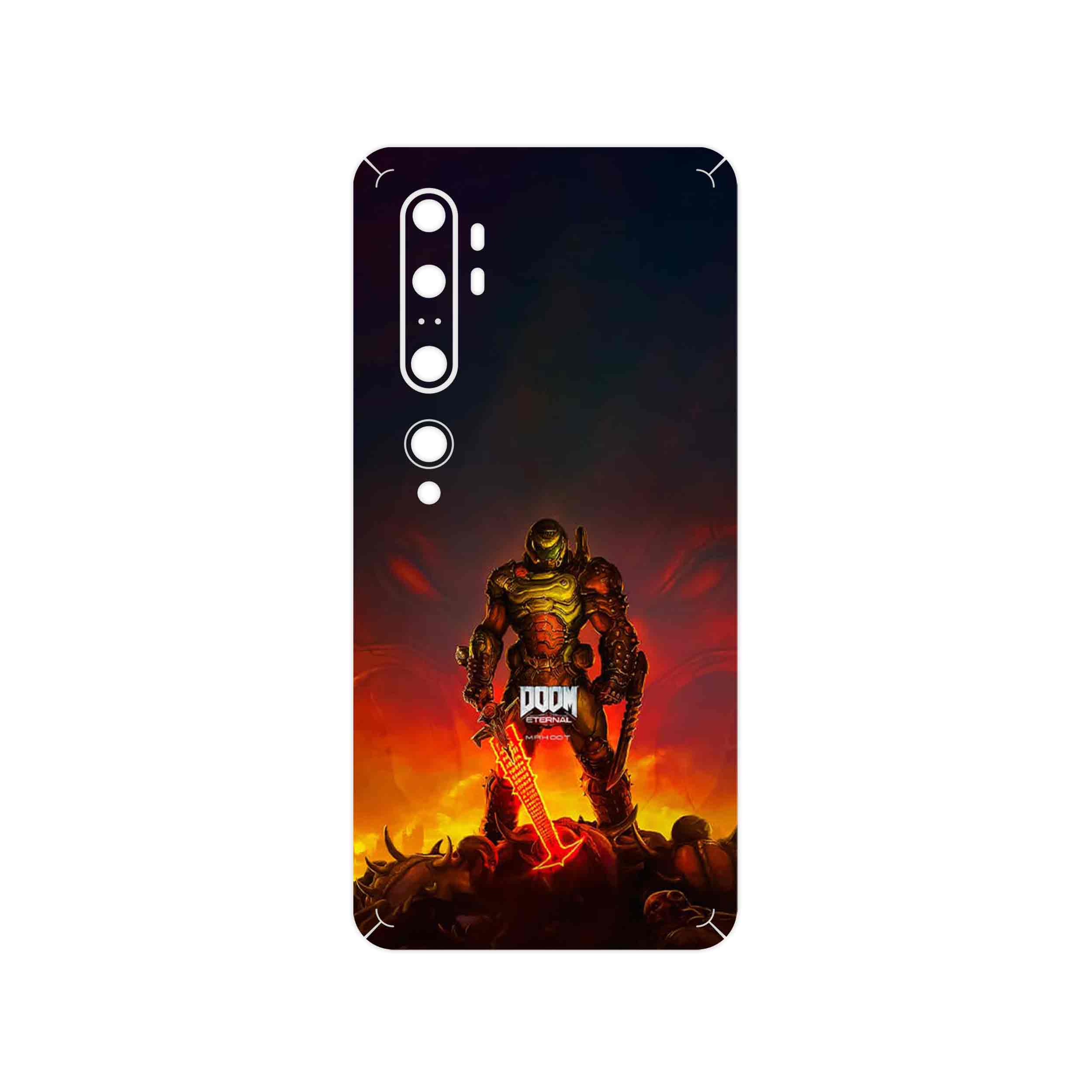 برچسب پوششی ماهوت مدل DOOM Game Series مناسب برای گوشی موبایل شیائومی Mi Note 10 Pro