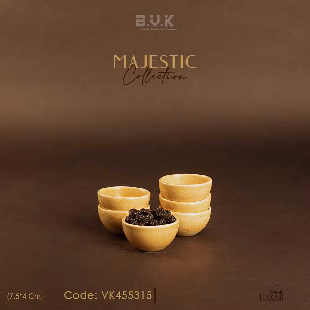 پیاله ترشی زرد کره ای بی وی کی کد 455315 کالکشن اولن