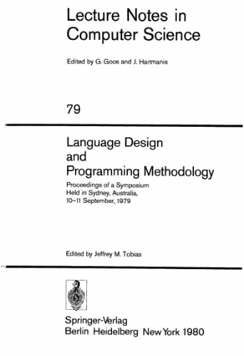 خرید و دانلود نسخه کامل کتاب Language Design and Programming Methodology: Proceedings of a Symposium Held in Sydney, Australia, 10–11 September, 1979