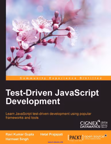 خرید و دانلود نسخه کامل کتاب Test-Driven JavaScript Development: Learn JavaScript test-driven development using popular frameworks and tools