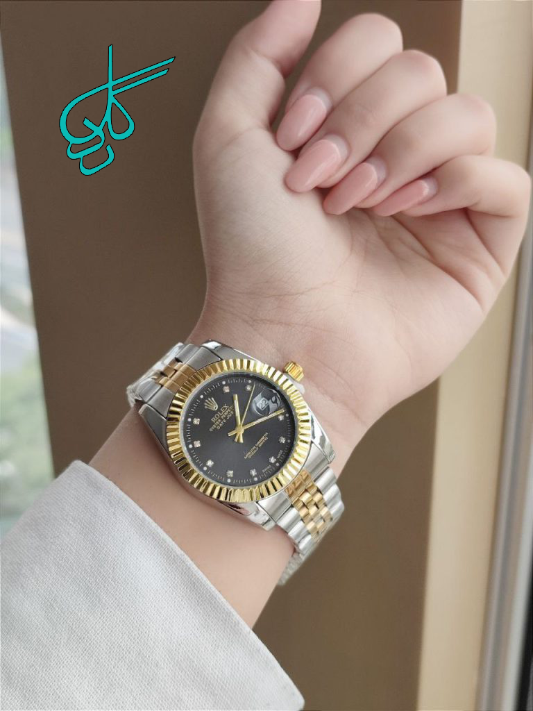 خرید ست ساعت مردانه و زنانه رولکس تقویم دار دو قفله رنگ ثابت کیفیت عالی دارای رنگ بندی کد 2115749 - ردگل