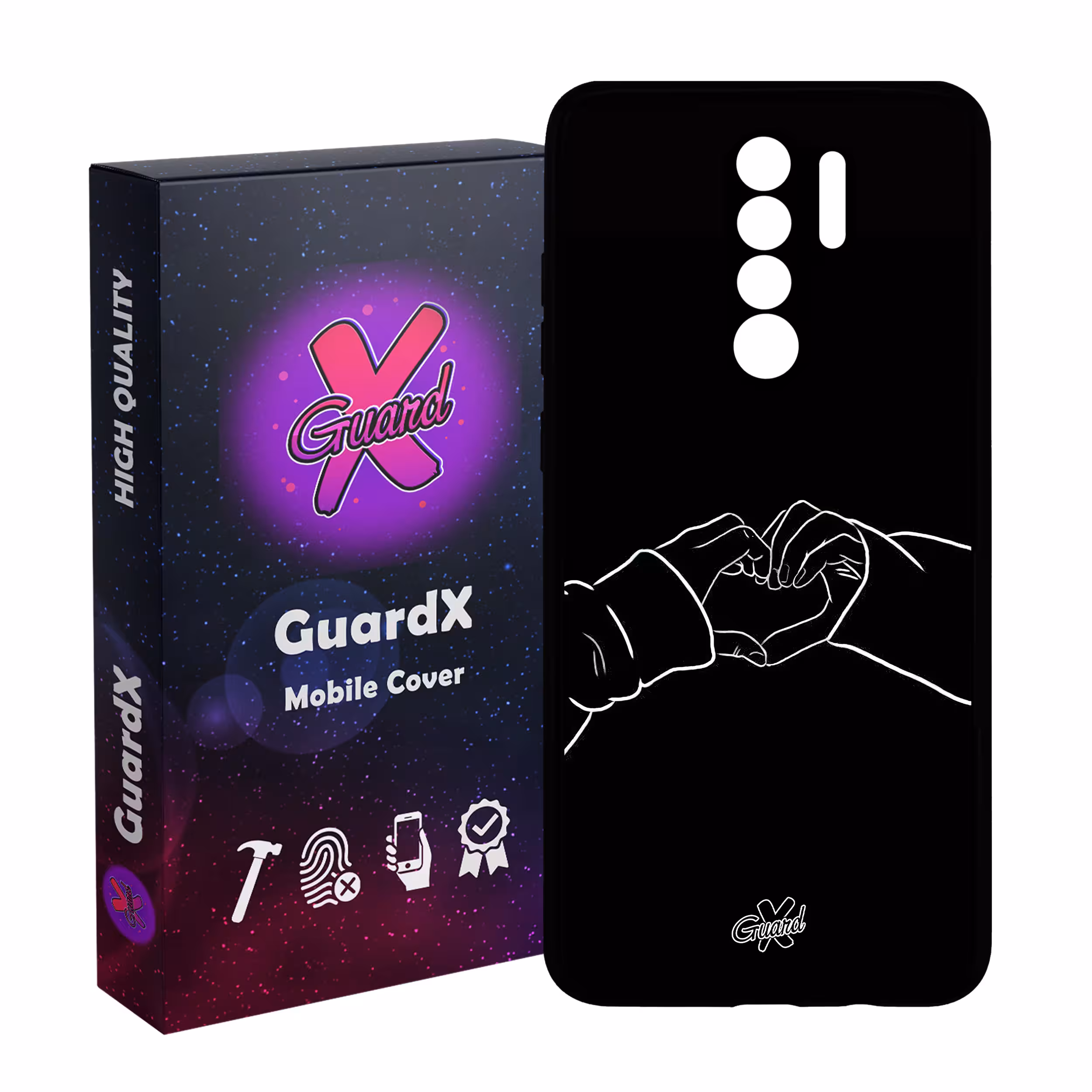 کاور گارد ایکس طرح Love مدل Glass10517 مناسب برای گوشی موبایل شیائومی Redmi 9/Redmi 9 Prime/Poco M2