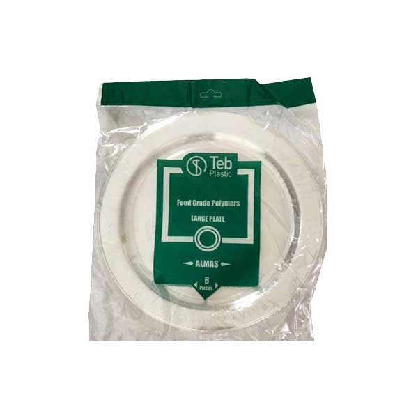 بشقاب یکبار مصرف طب پلاستیک متوسط