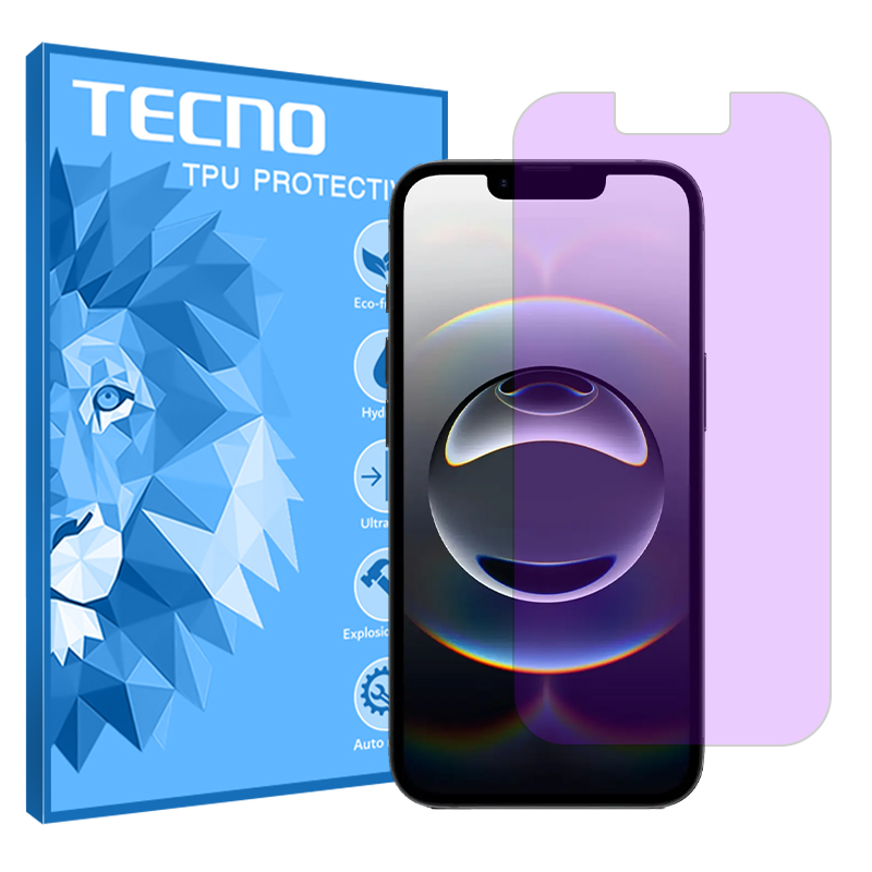 گلس اپل iPhone 16e مدل هیدروژلی آنتی پرپل برند تکنو کد S